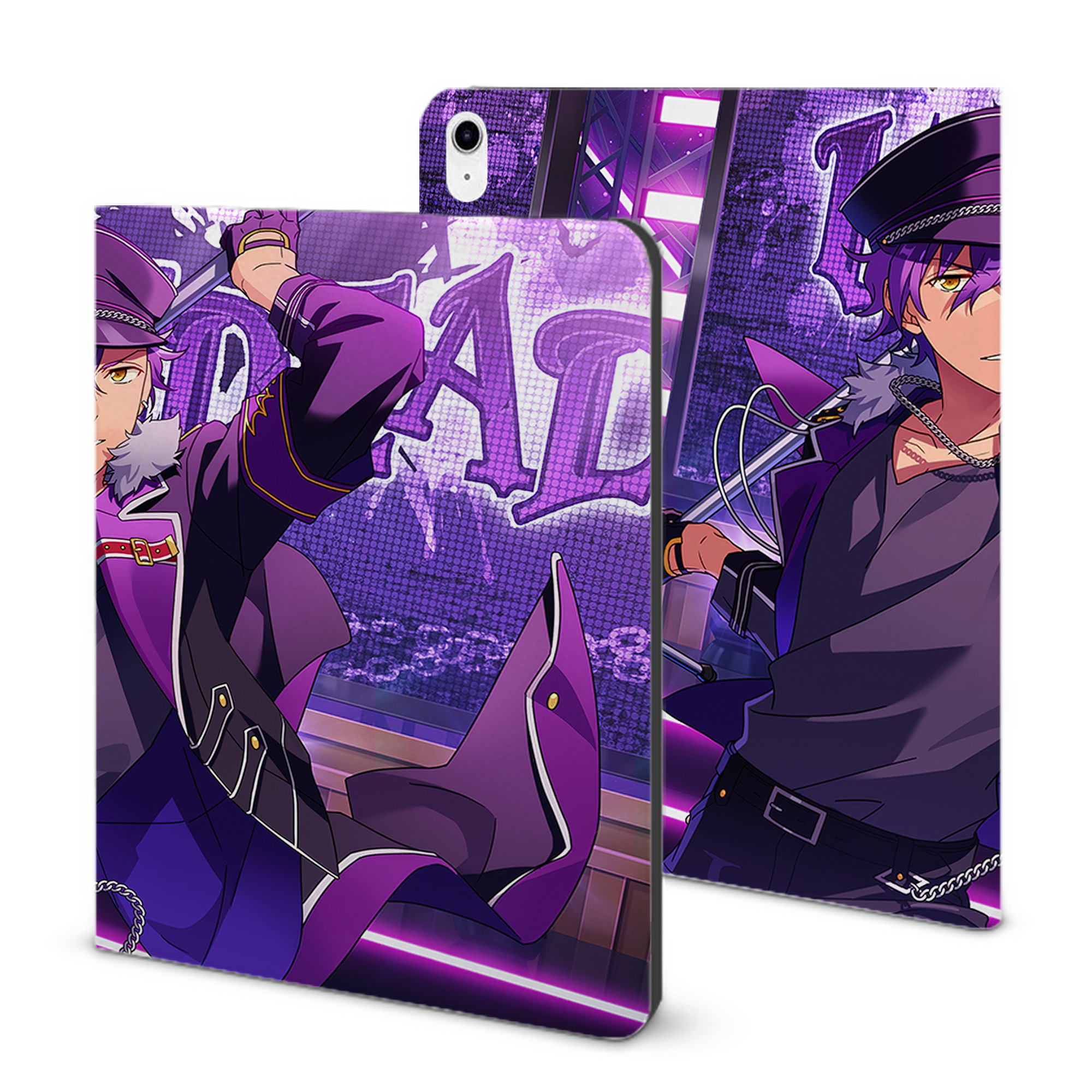 （画像用） あんさんぶるスターズ! Ensemble Stars IPad ケース ブック型 PUレザー TPU 耐衝撃 軽量 薄型 ペン収納なし 全面保護 IPad 各モデル対応
